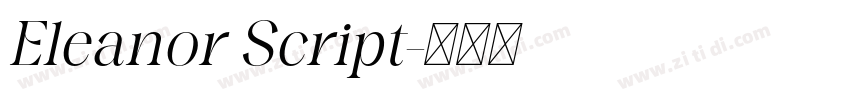 Eleanor Script字体转换